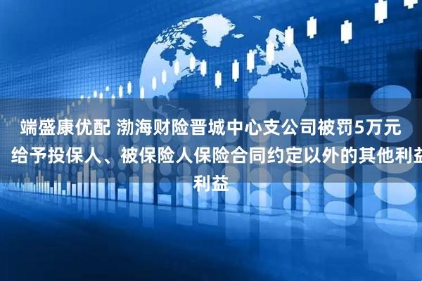 端盛康优配 渤海财险晋城中心支公司被罚5万元：给予投保人、被保险人保险合同约定以外的其他利益